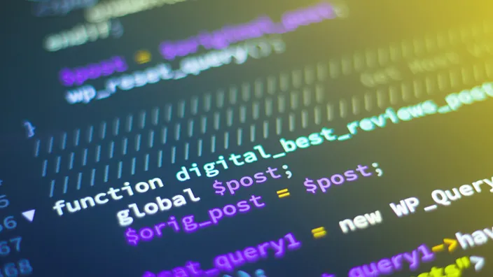 Close-up of source code on a monitor, representing command-line password generation